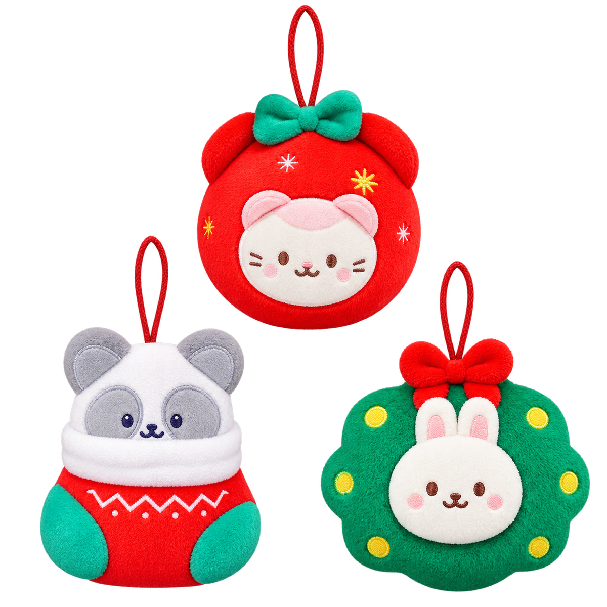 Plush Christmas Ornaments Collection