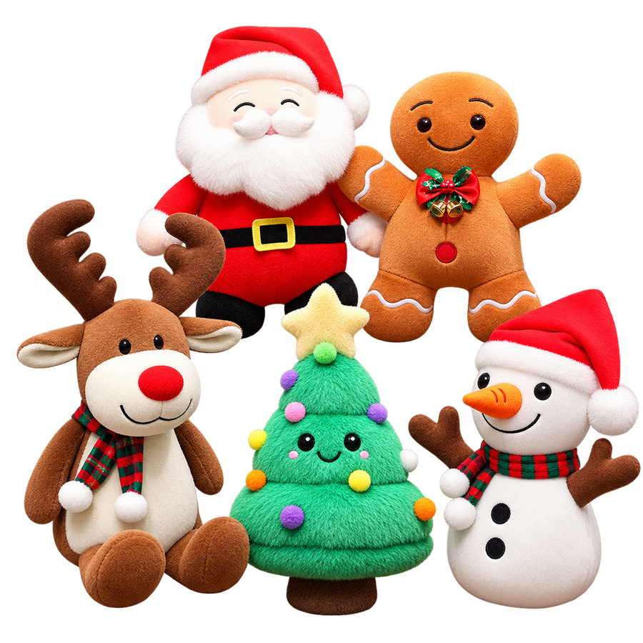 Plush Christmas Ornaments Collection