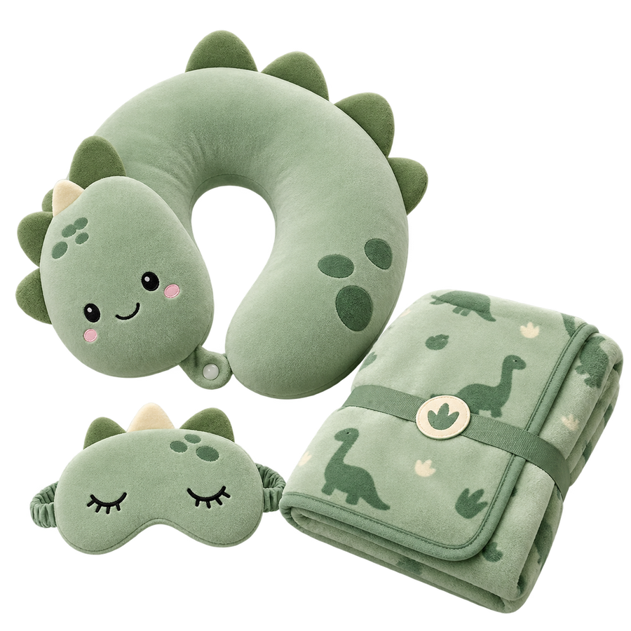 Eye Mask, Neck Pillows and Blanket Collection